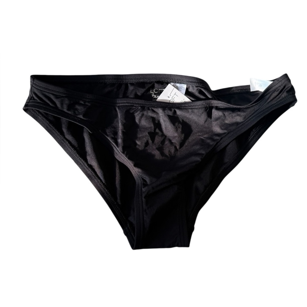 NWT Loft Black Bikini Bottoms in Size M
